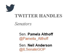 Illinois Senator Twitter Handles